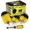 Drill Brush Power Scrubber By Useful Products 5 in W 7 in L Brush, Yellow Y-S-JOM-HD-QC-DB - alternate 1
